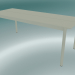 3d model Table Linear Steel (200 cm, Off-White) - preview