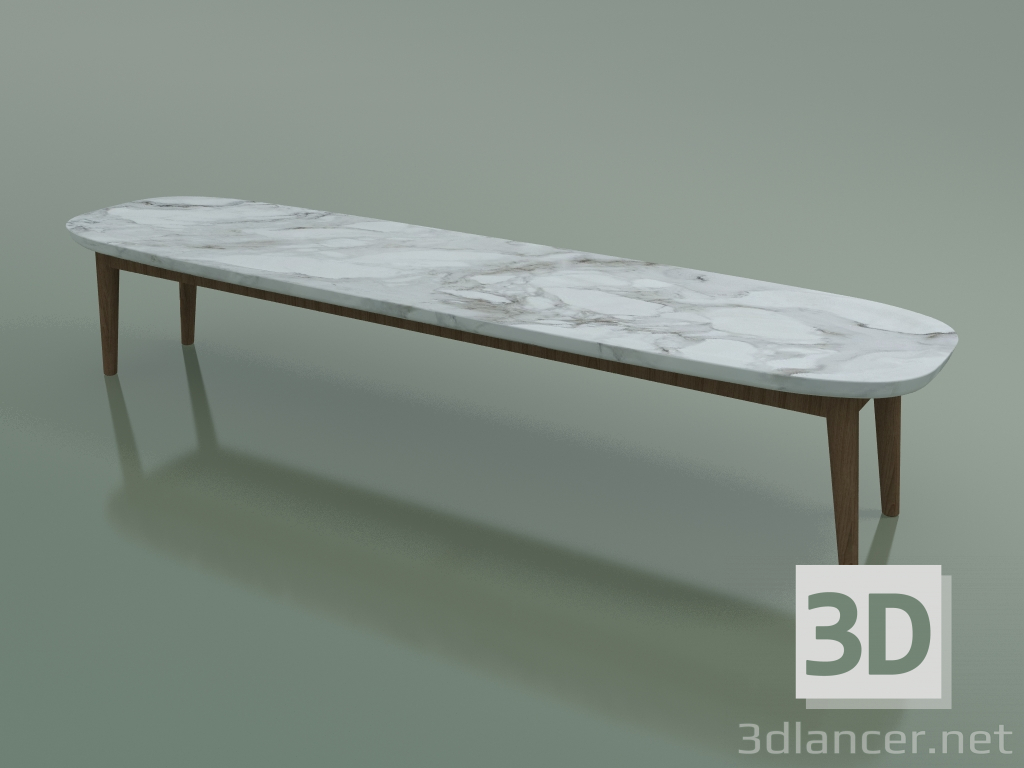 3d model Coffee table oval (248 R, Marble, Natural) - preview