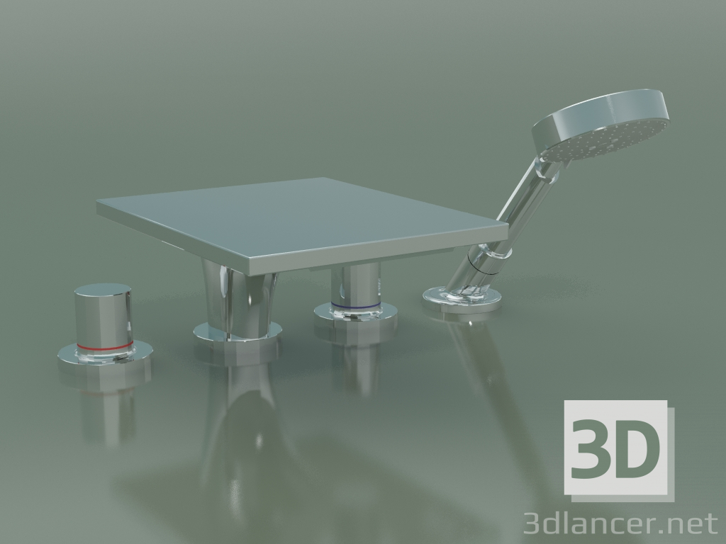 modèle 3D Robinet de bain (18453000) - preview