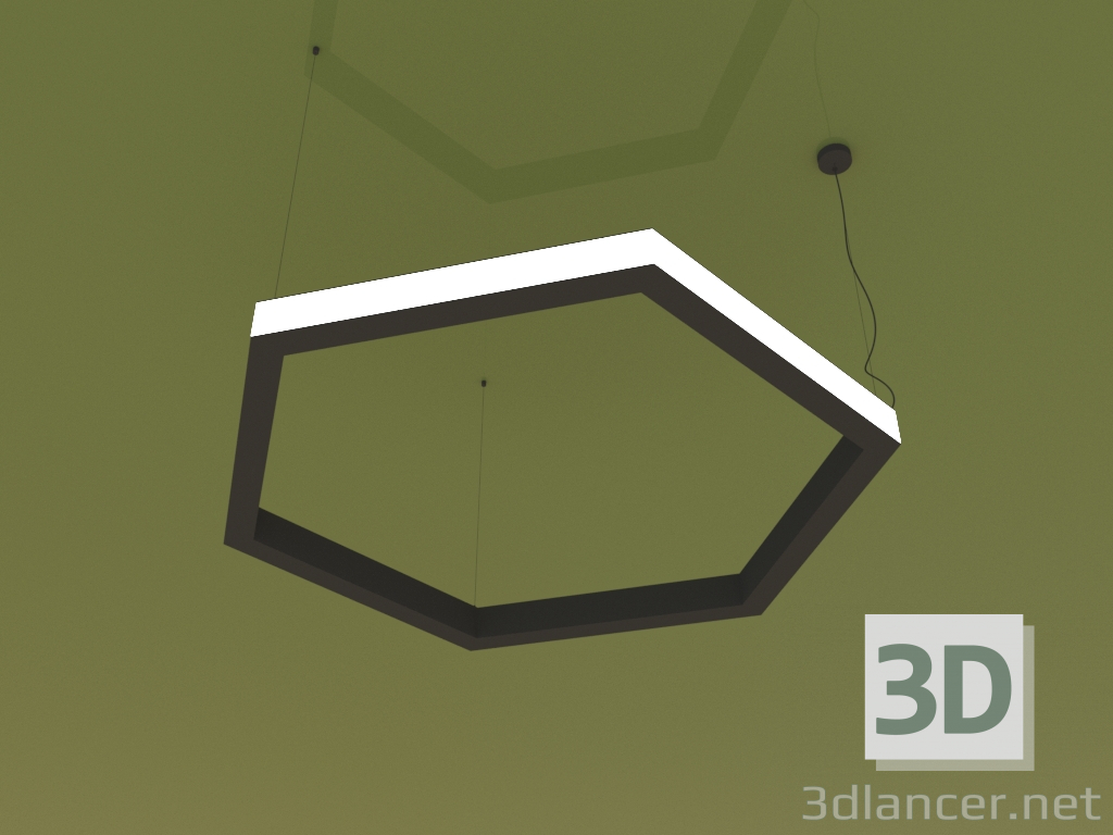 3d model Luminaire HEXAGON SIDE (1200 mm) - preview