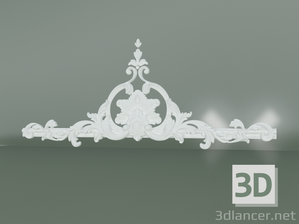 Modelo 3d Elemento de decoração de estuque ED067 - preview