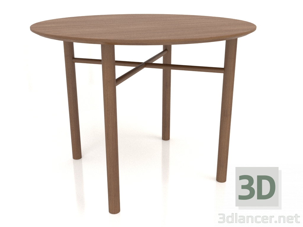 modèle 3D Table à manger DT 02 (option 1) (D=1000x750, bois marron clair) - preview