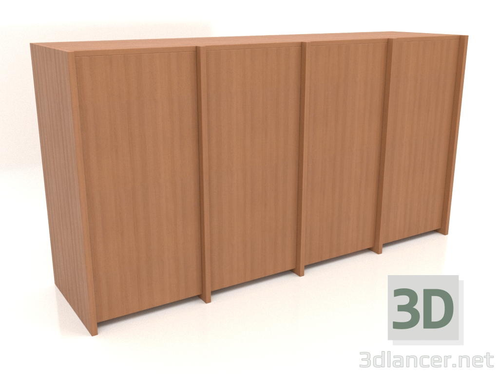 3d модель Модульный шкаф ST 07 (1530х409х816, wood red) – превью