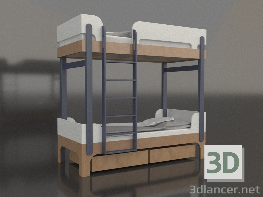 modello 3D Letto a castello TUNE J (UITJA1) - anteprima