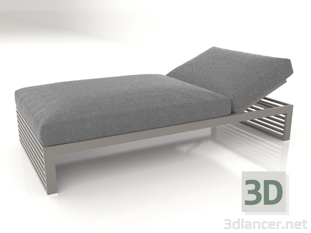 3d model Cama de descanso 100 (Gris cuarzo) - vista previa