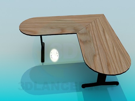 modèle 3D Table de coin - preview