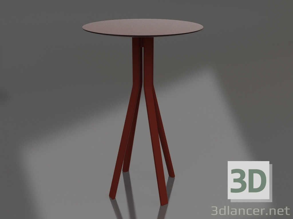 3d model Bar table (Wine red) - preview