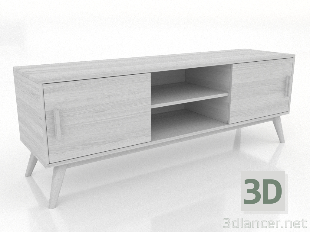 Modelo 3d Móvel de TV 1 1500 mm (branco RAL 9010) - preview Modelo 3d Móvel de TV 1 1500 mm (branco RAL 9010) - preview