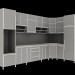 3d model Corner kitchen. Minimalism - preview