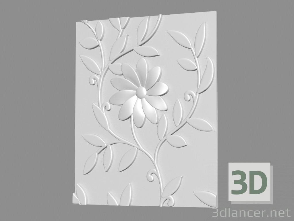 3d model Gypsum wall panel (art 163) - preview