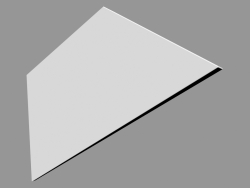 3D panel W101 - Trapezium (34.5 x 15 x 2.9 cm)