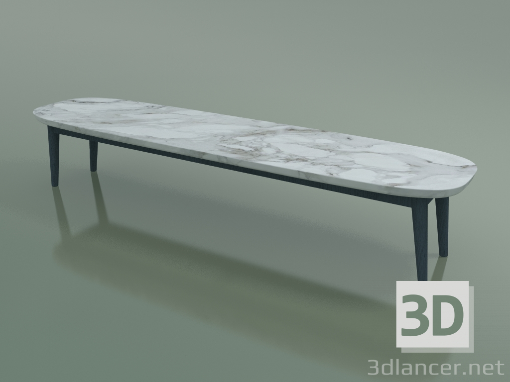 3d модель Столик кофейный овальной формы (248 R, Marble, Blue) – превью