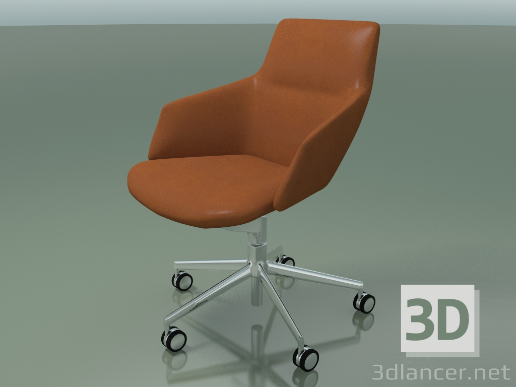 3d model Silla de conferencia con 5 ruedas 1930 - vista previa