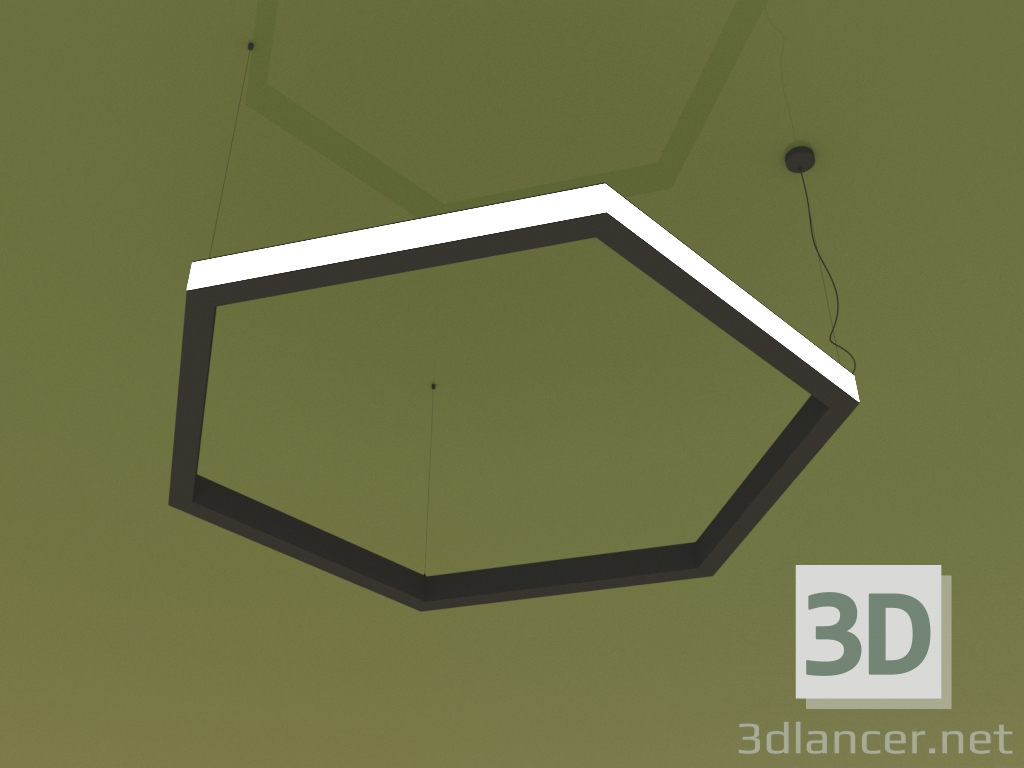 Modelo 3d Luminária LADO DE HEXÁGONO (1460 mm) - preview