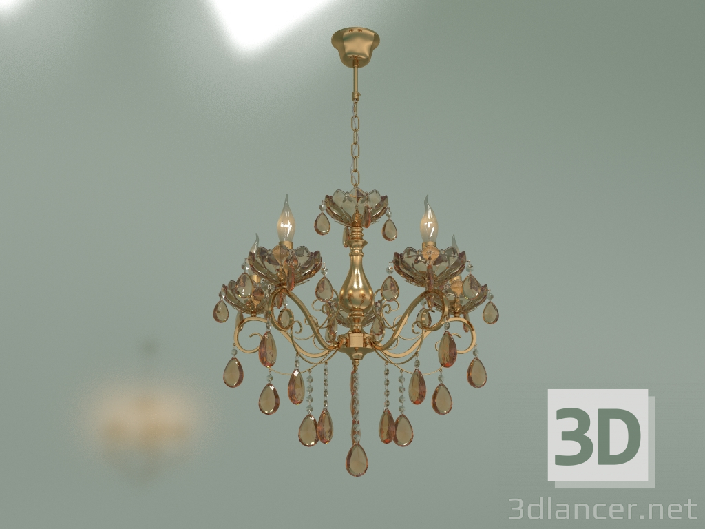 3D modeli Sarkıt avize Escada 10109-5 (bronz renkli kristal) - önizleme