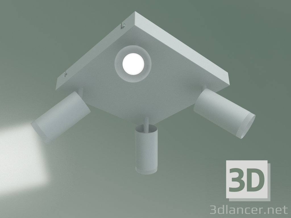 Modelo 3d Spot LED Holly 20067-4 (branco) - preview