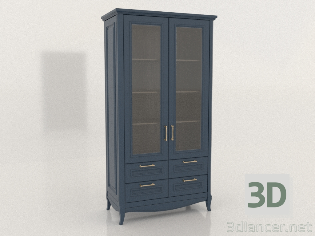 3D Modell Zweitüriger Vitrinenschrank 3 (Ruta) - Vorschau