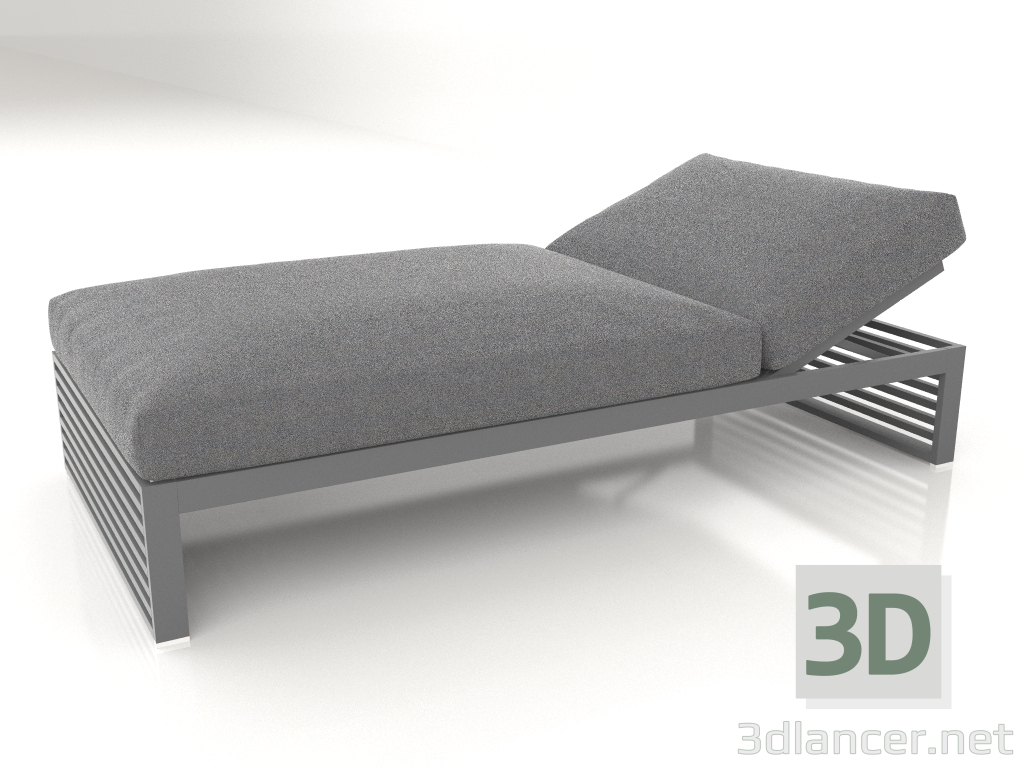 3d model Cama lounge 100 (Antracita) - vista previa