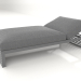 3d model Cama lounge 100 (Antracita) - vista previa