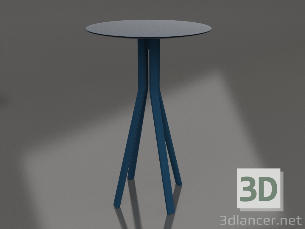 modèle 3D Table de bar (Gris bleu) - preview