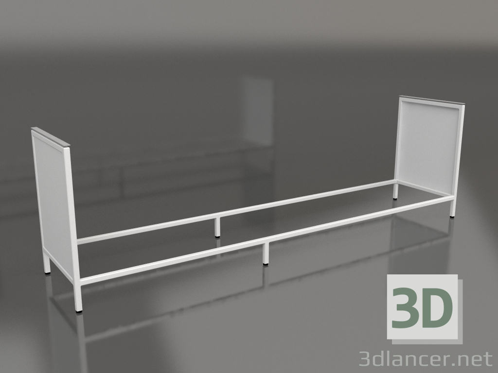 3d model Isla V1 (pared) en 60 marco 5 (gris) - vista previa