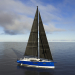 3d Sailing yacht RM1380 model buy - render