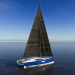 3d Sailing yacht RM1380 model buy - render