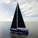 3d Sailing yacht RM1380 model buy - render