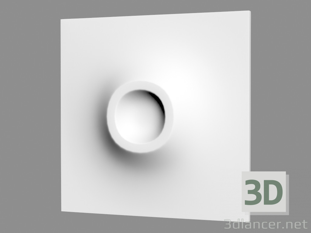 3d model Panel de pared de yeso (art 1000) - vista previa