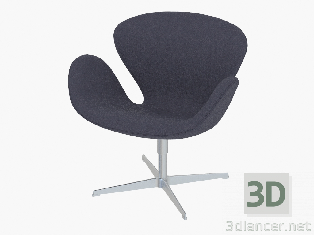 modello 3D Swan Poltrona - anteprima