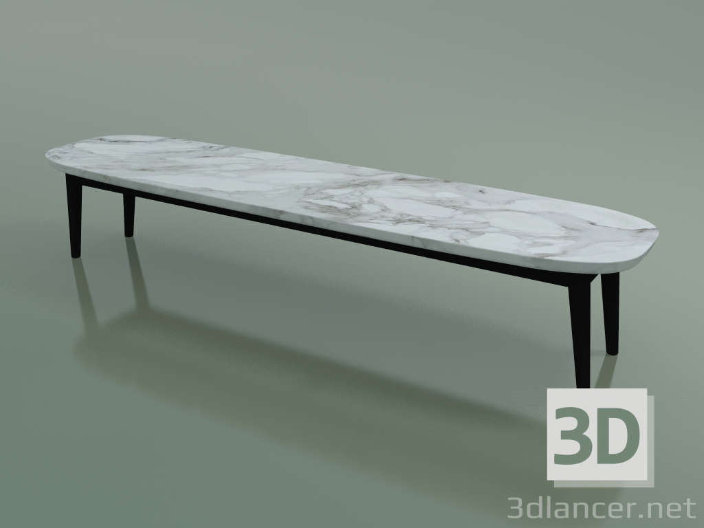 3D modeli Sehpa oval (248 R, Mermer, Siyah) - önizleme