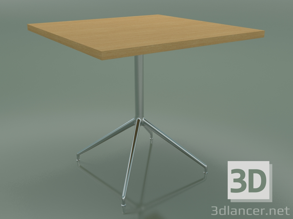 3d модель Стіл квадратний 5755 (H 74,5 - 80x80 cm, Natural oak, LU1) – превью