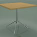 3D Modell Quadratischer Tisch 5755 (H 74,5 - 80 x 80 cm, natürliche Eiche, LU1) - Vorschau