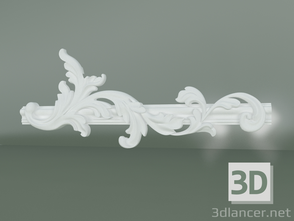 Modelo 3d Elemento de decoração de estuque ED067-2 - preview