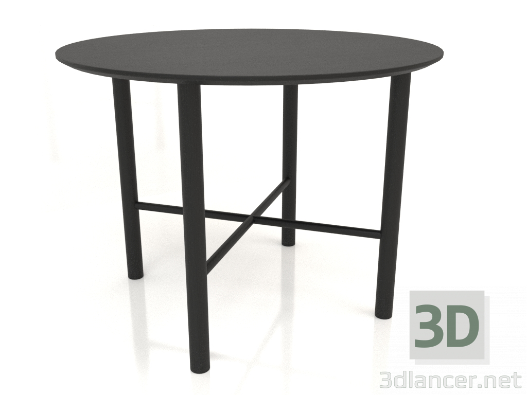 3D Modell Esstisch DT 02 (Option 2) (D=1000x750, Holz schwarz) - Vorschau