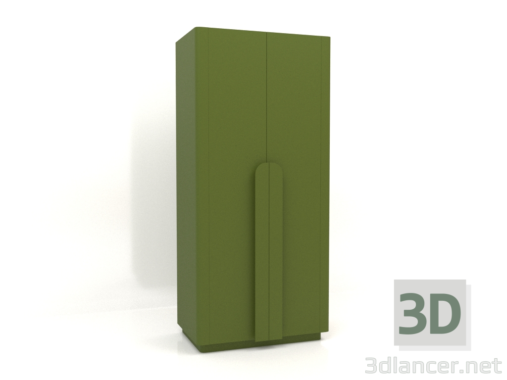 3d модель Шафа MW 04 paint (варіант 4, 1000х650х2200, green) – превью