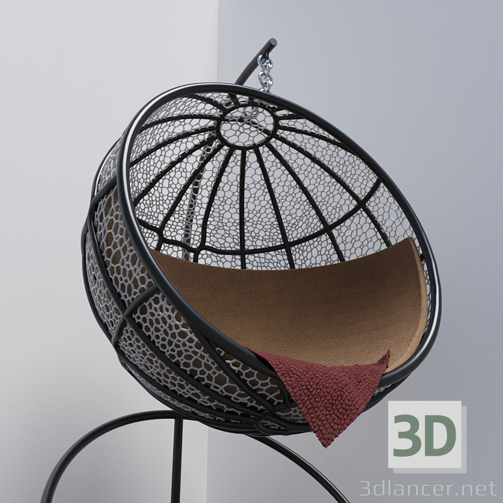 modello 3D di Sedia sospesa comprare - rendering