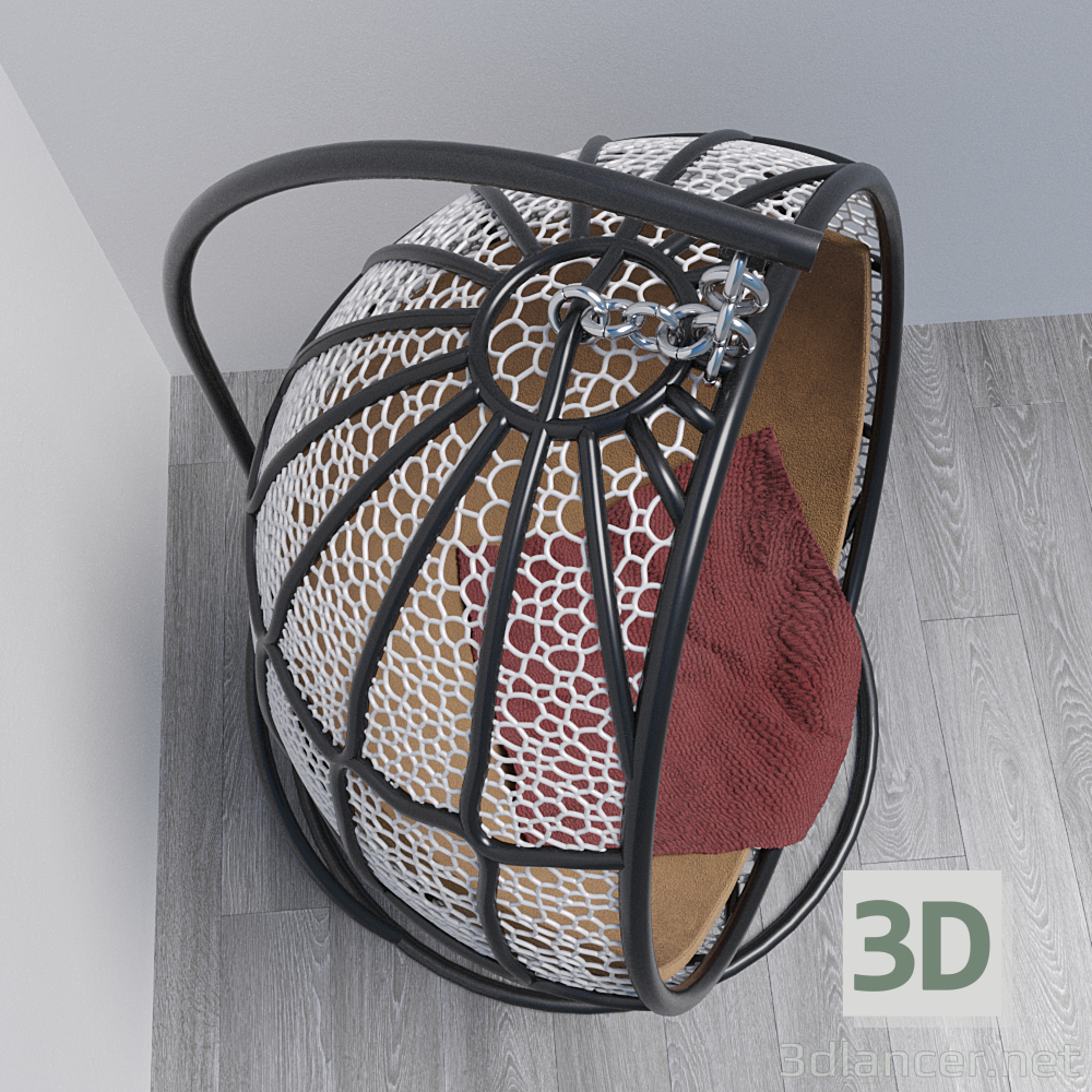 modello 3D di Sedia sospesa comprare - rendering