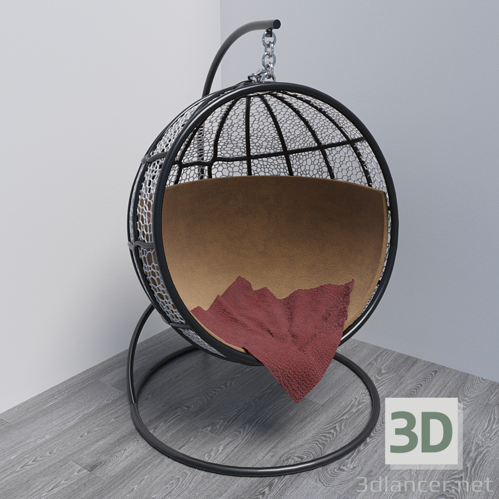 modello 3D di Sedia sospesa comprare - rendering