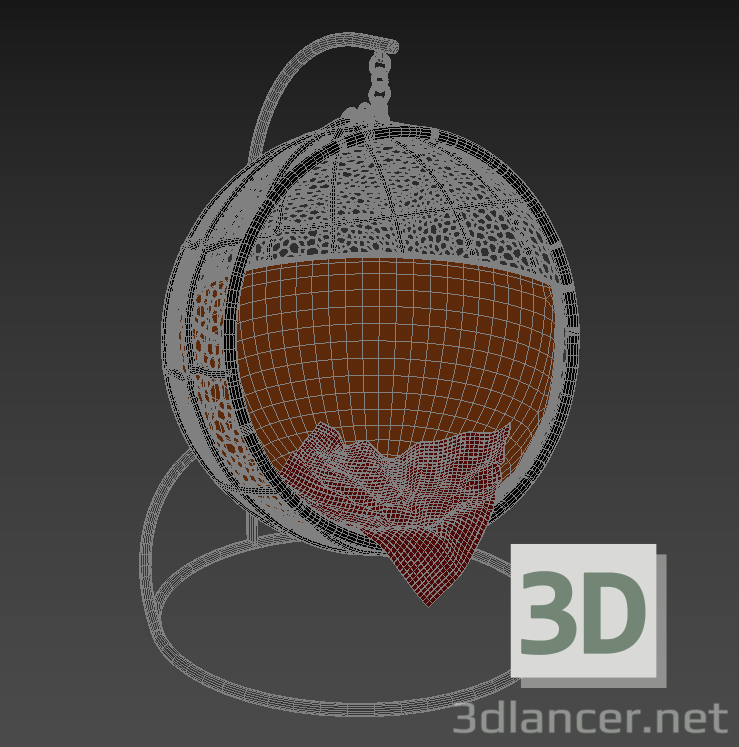 modello 3D di Sedia sospesa comprare - rendering