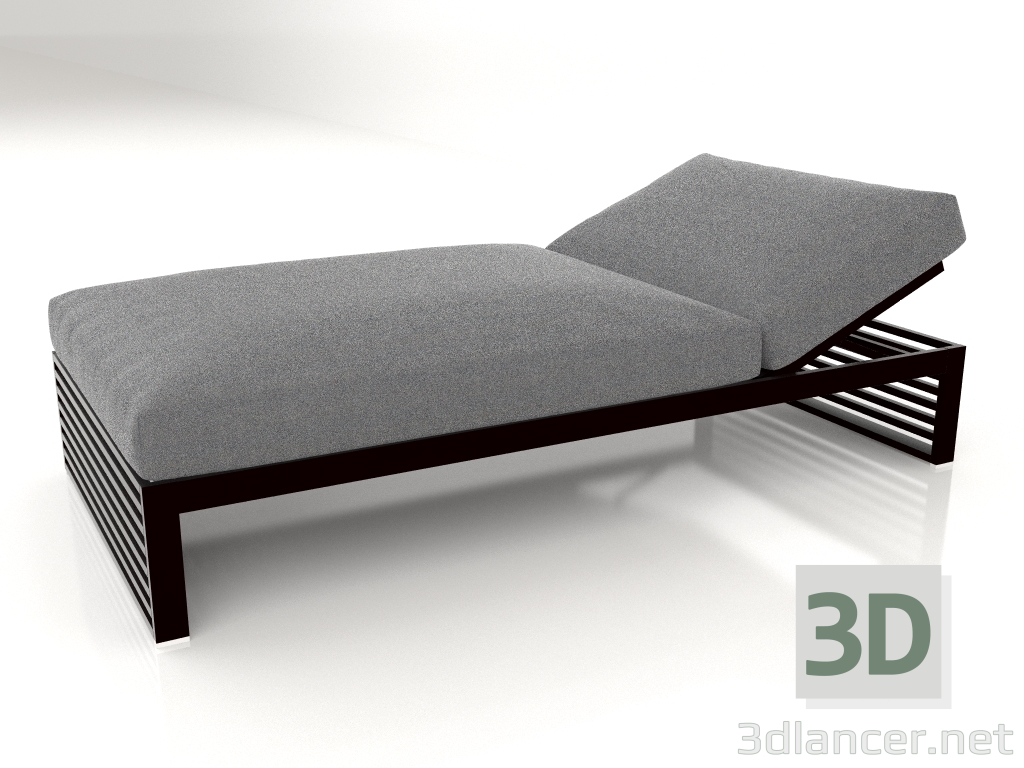 modello 3D Letto per riposo 100 (Nero) - anteprima