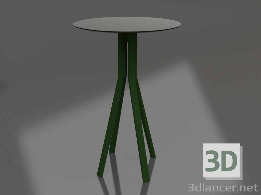 modello 3D Tavolino bar (Verde bottiglia) - anteprima