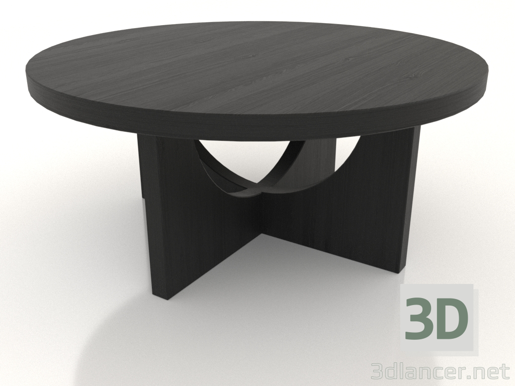 modello 3D Tavolino 900 mm (nero RAL 9005) - anteprima