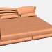 3d model Cama doble REGENCY - vista previa