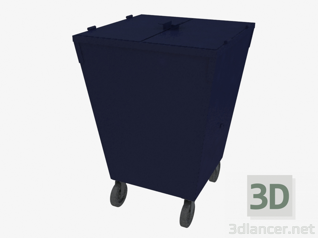 3D Modell Container auf Rädern - Vorschau