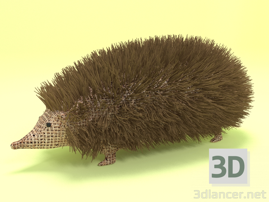 3d Craft Hedgehog model buy - render