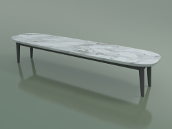 Столик кофейный овальной формы (248 R, Marble, Grey)