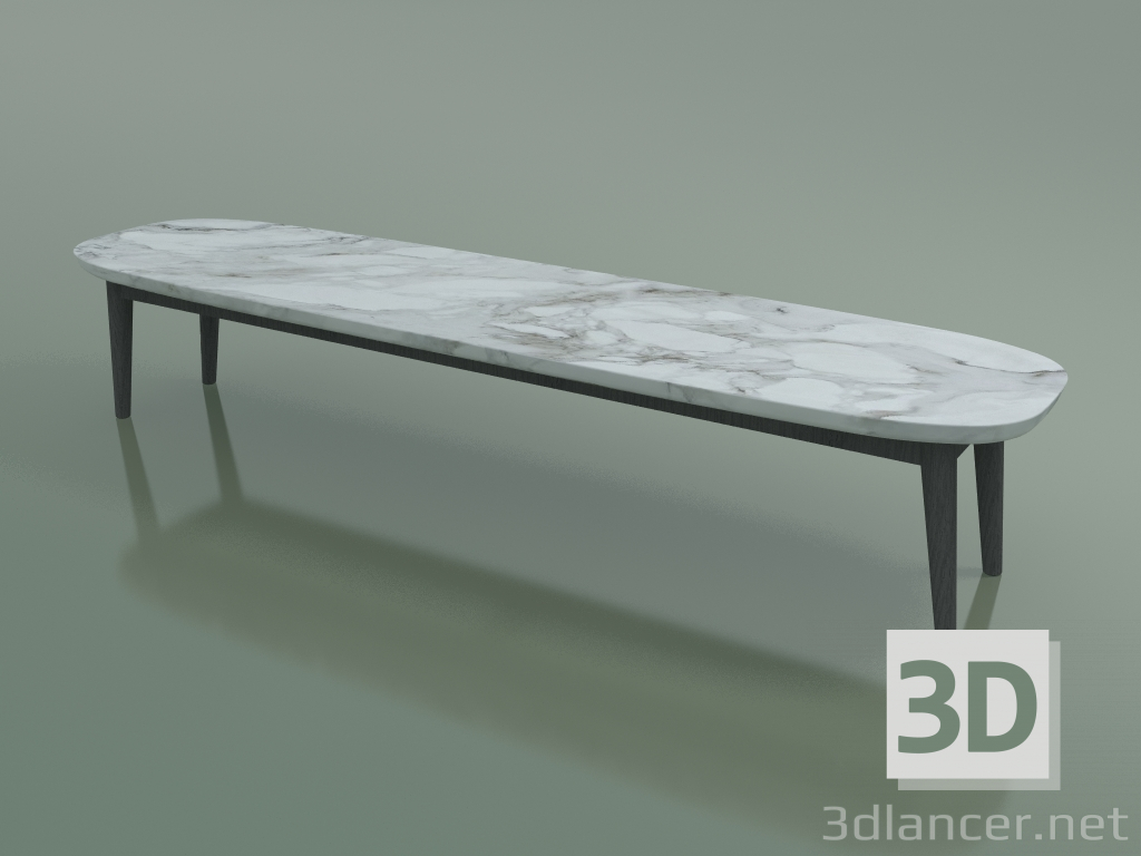 Modelo 3d Mesa de centro oval (248 R, Mármore, Cinza) - preview