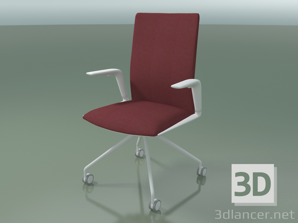 3d model Silla 4831 (4 ruedas, con tapicería - tela, V12) - vista previa