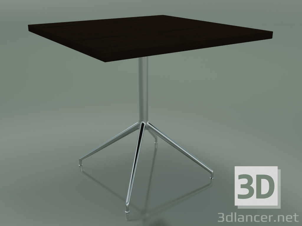 3D Modell Quadratischer Tisch 5755 (H 74,5 - 80 x 80 cm, Wenge, LU1) - Vorschau